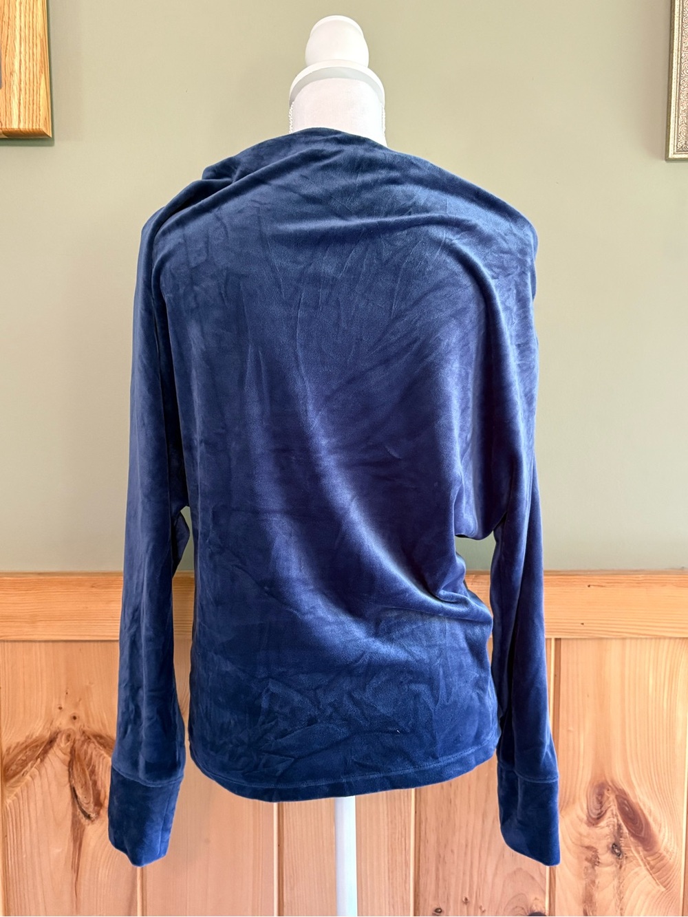 Lilly Pulitzer Sheera Velour Top in the shade Boca Blue size Medium - Picture 3 of 11